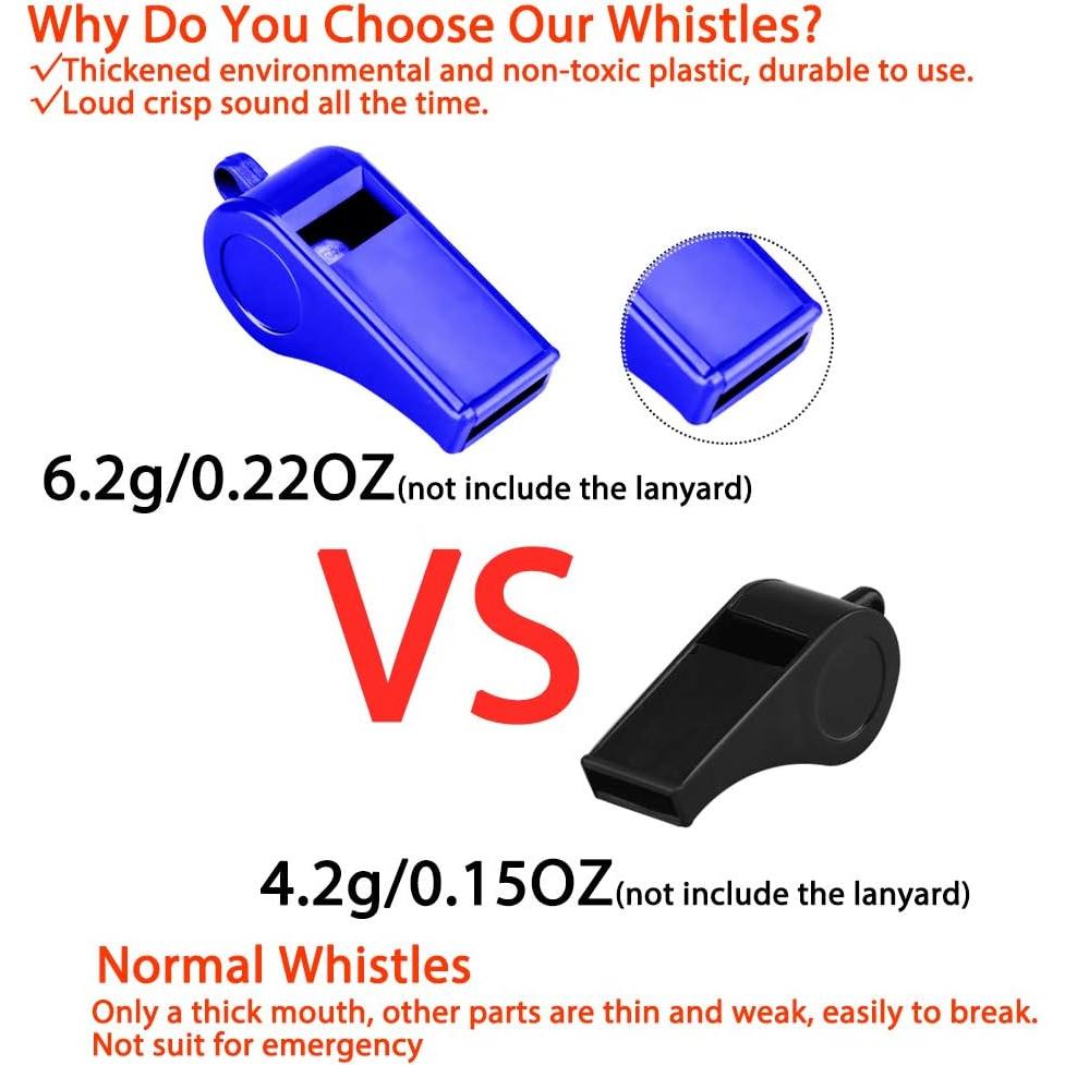 Silbato Deportivo Hipat con Cordón - 2 Paquetes Azul