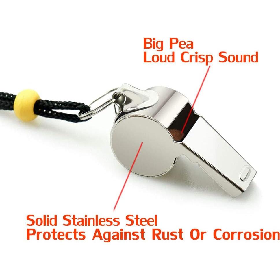 Silbatos Deportivos Hipat 8PCS con Cordón - Sonido Fuerte