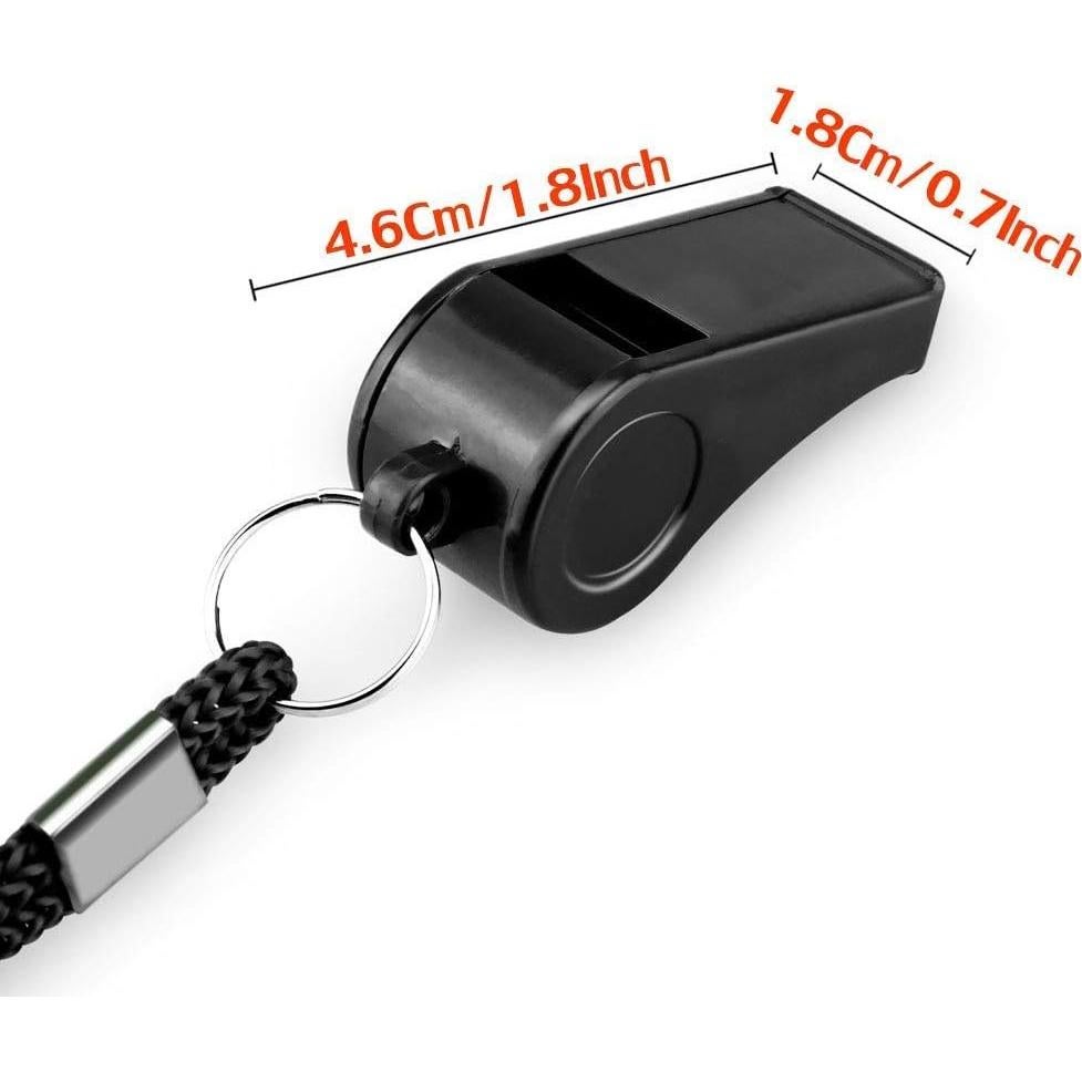 Silbatos Deportivos Hipat 8PCS con Cordón - Sonido Fuerte