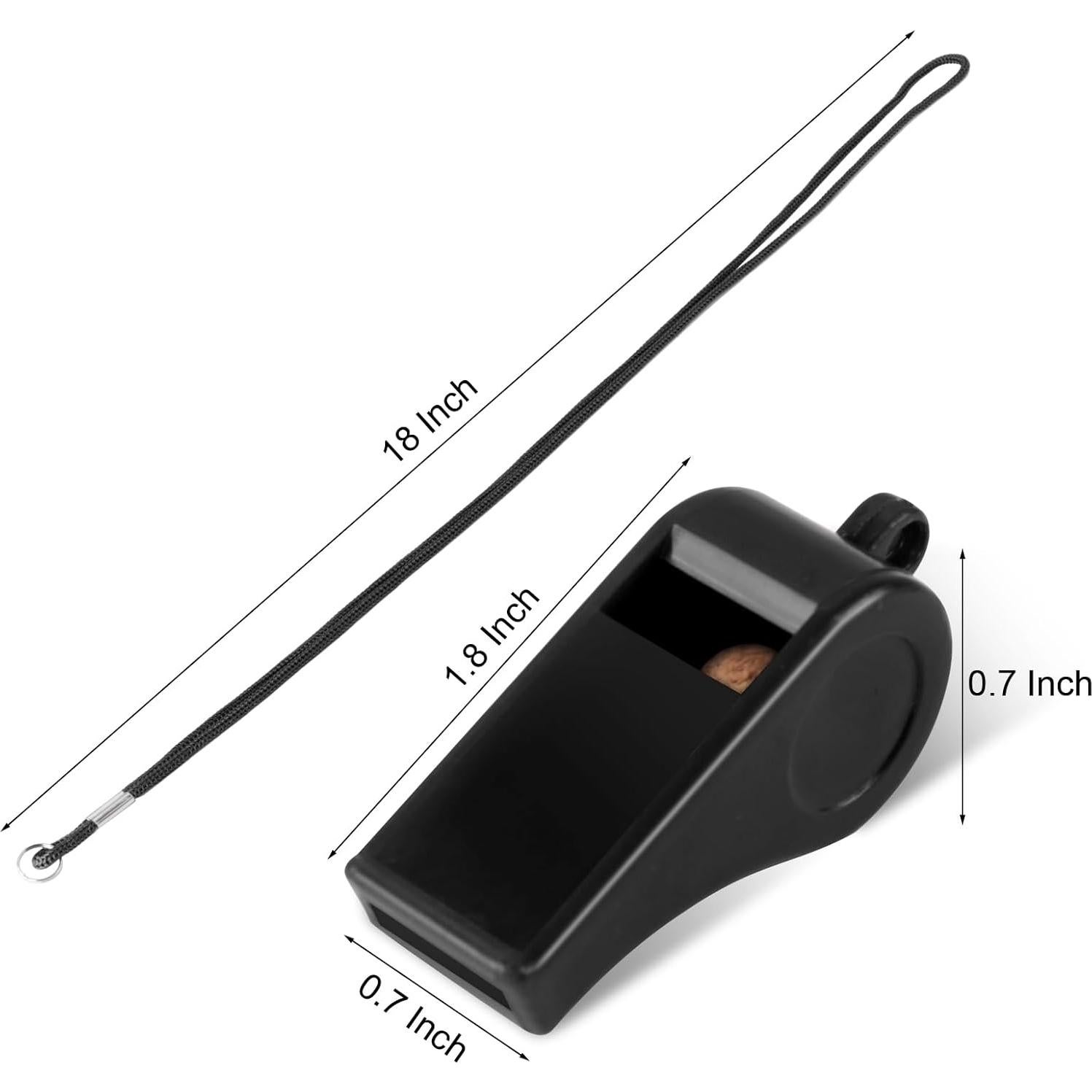 Paquete de 8 Silbatos Coloridos Seakii con Cuerdas 120dB