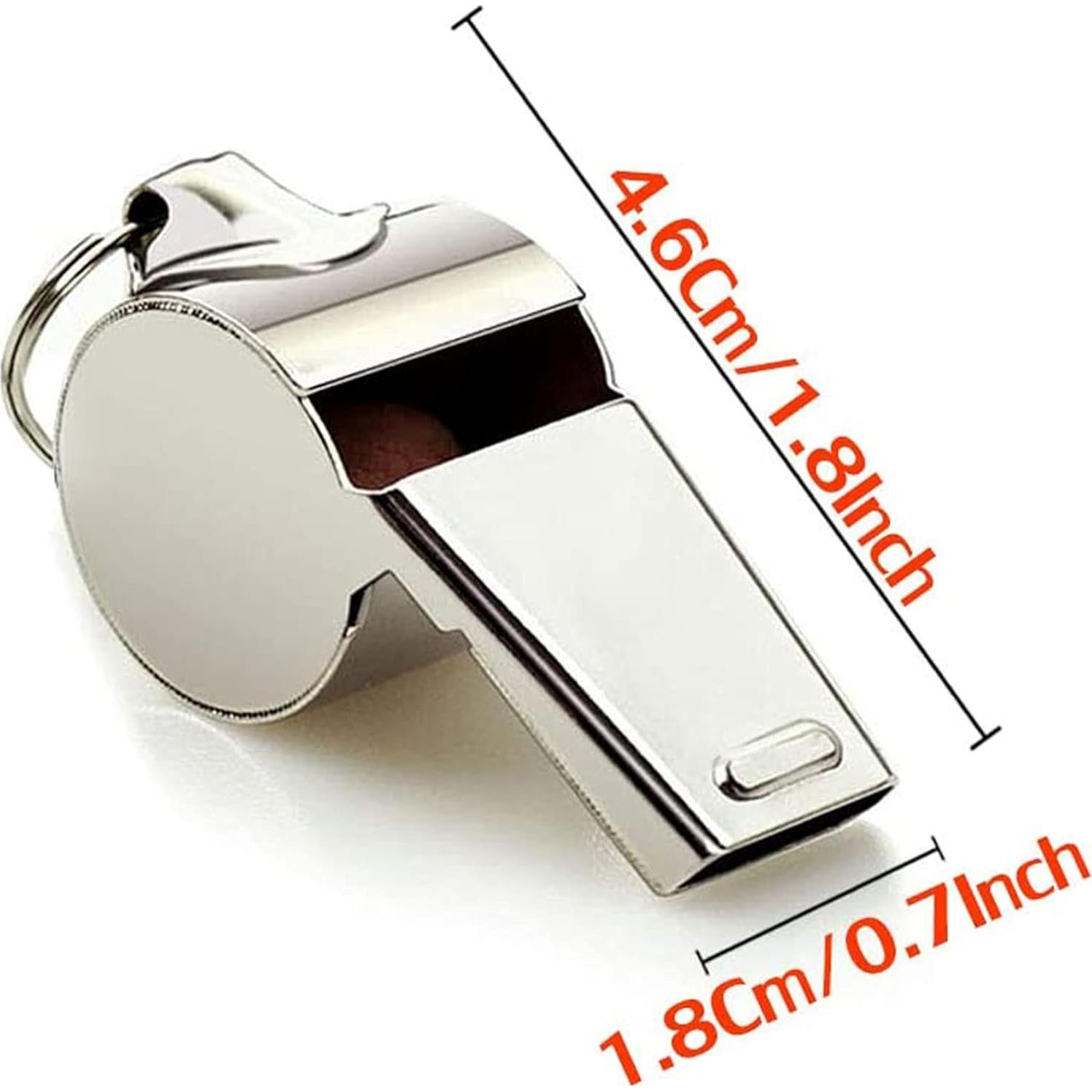 Paquete de 3 Silbatos Deportivos Hipat de Acero Inoxidable