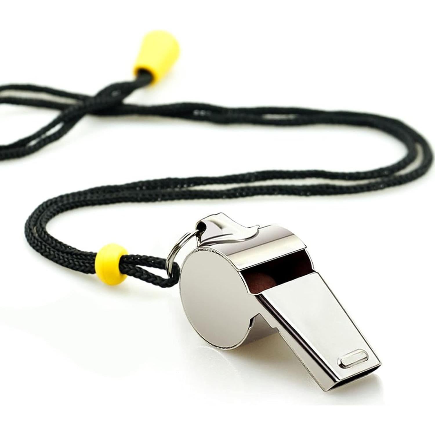 Paquete de 3 Silbatos Deportivos Hipat de Acero Inoxidable