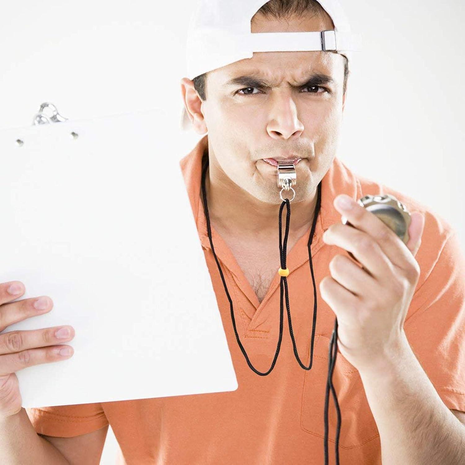 Paquete de 3 Silbatos Deportivos Hipat de Acero Inoxidable