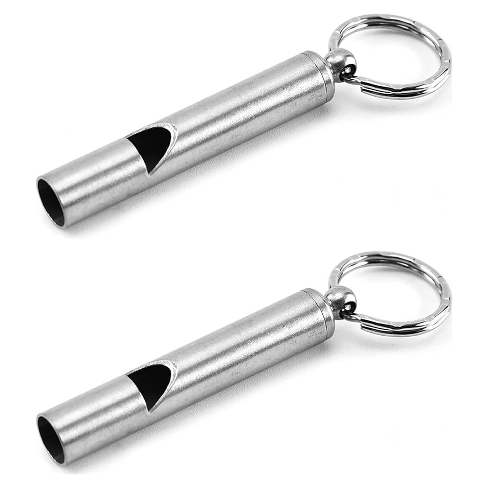 2 Silbatos de Acero Inoxidable FXHDC-M para Emergencias