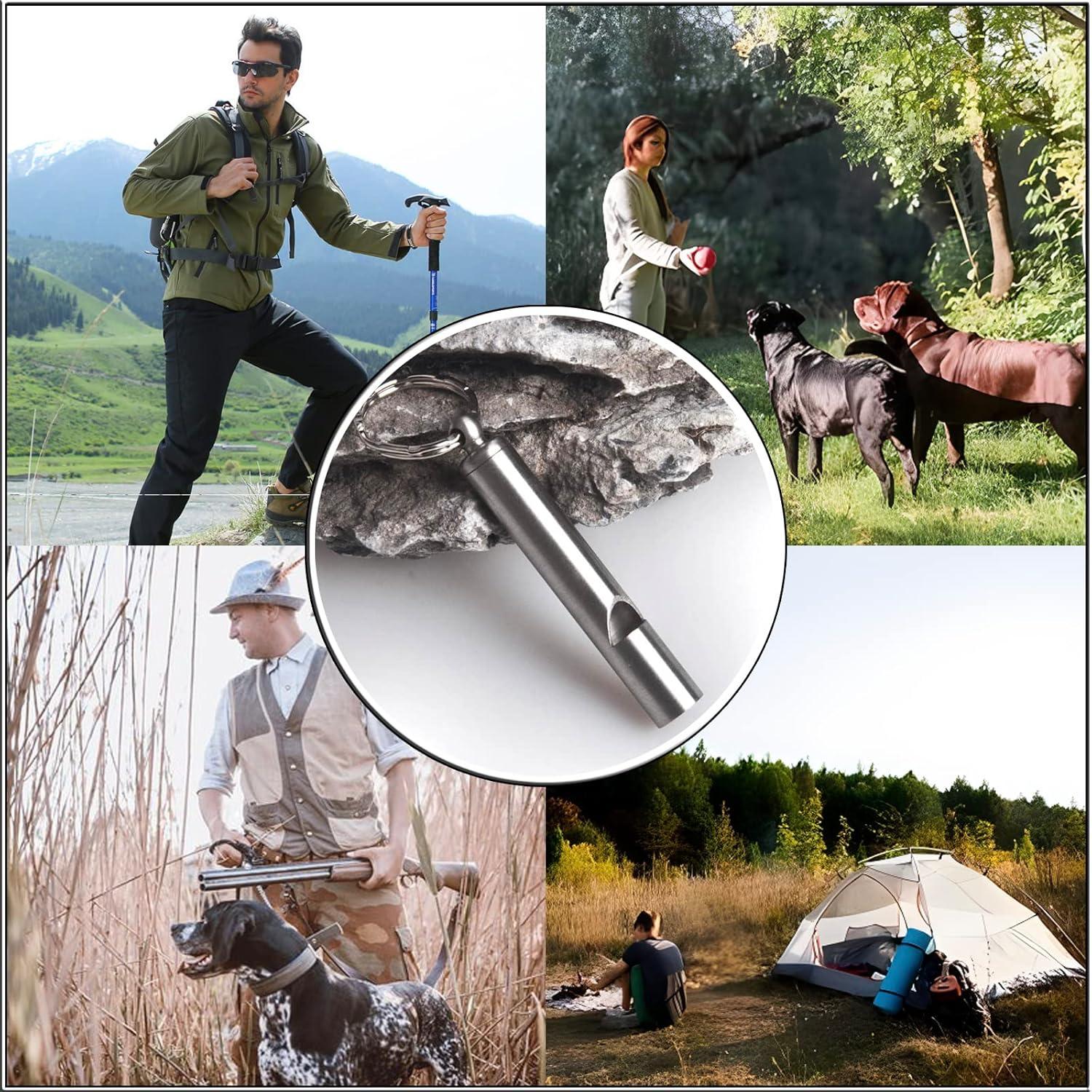 2 Silbatos de Acero Inoxidable FXHDC-M para Emergencias