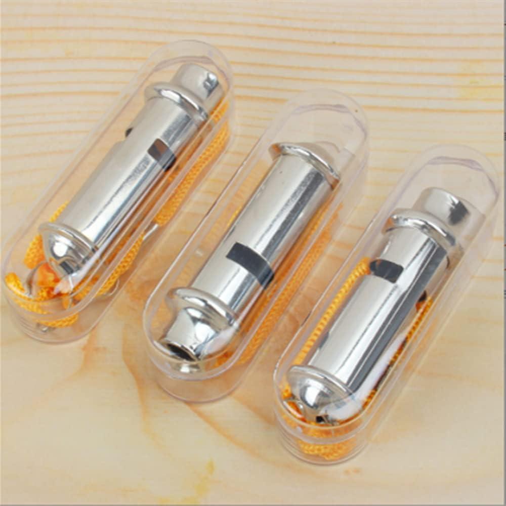 Silbato de Metal JLEivvi 2 Pcs con Cordón para Emergencias