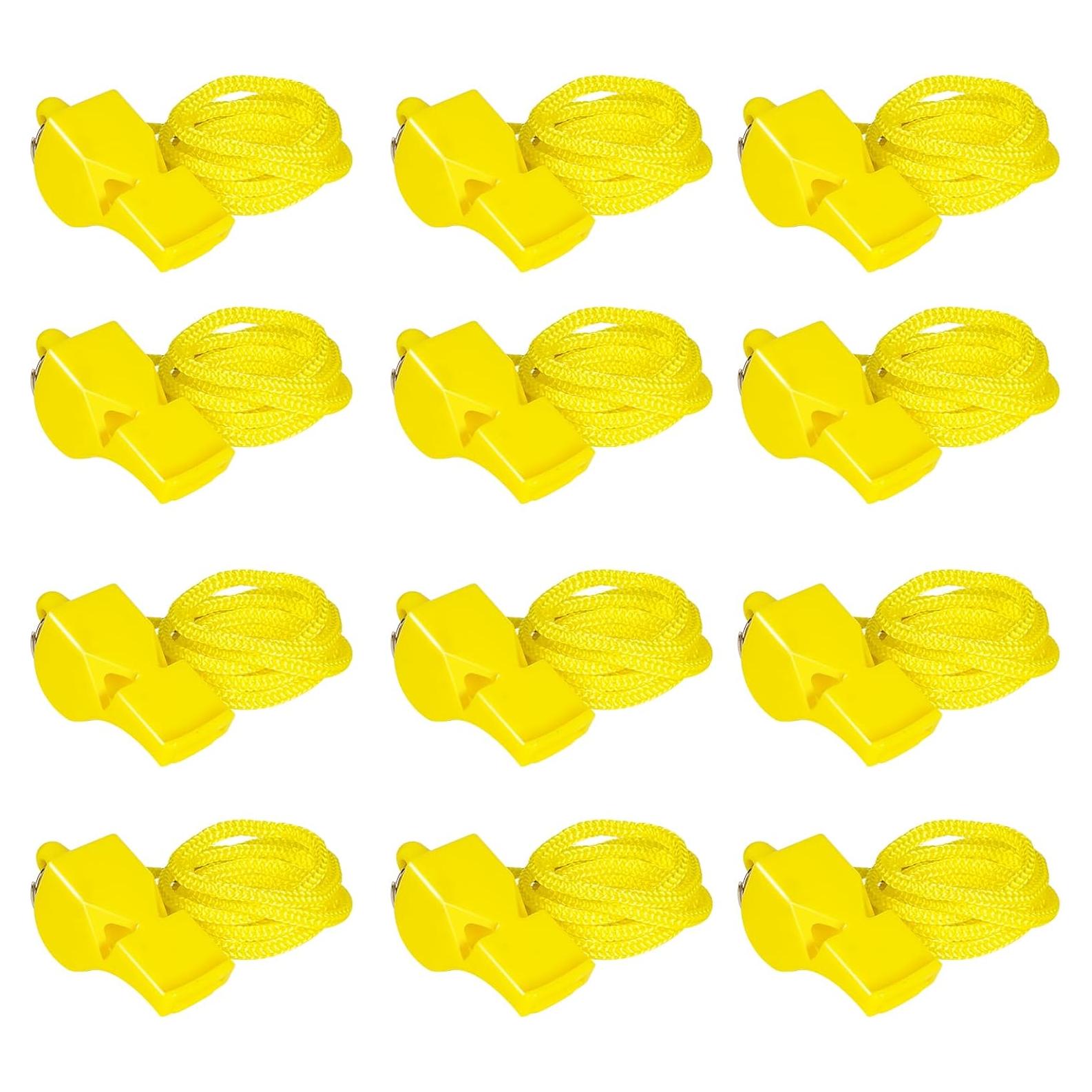 Set de 12 Silbatos Profesionales LIANGYUNZE Amarillo