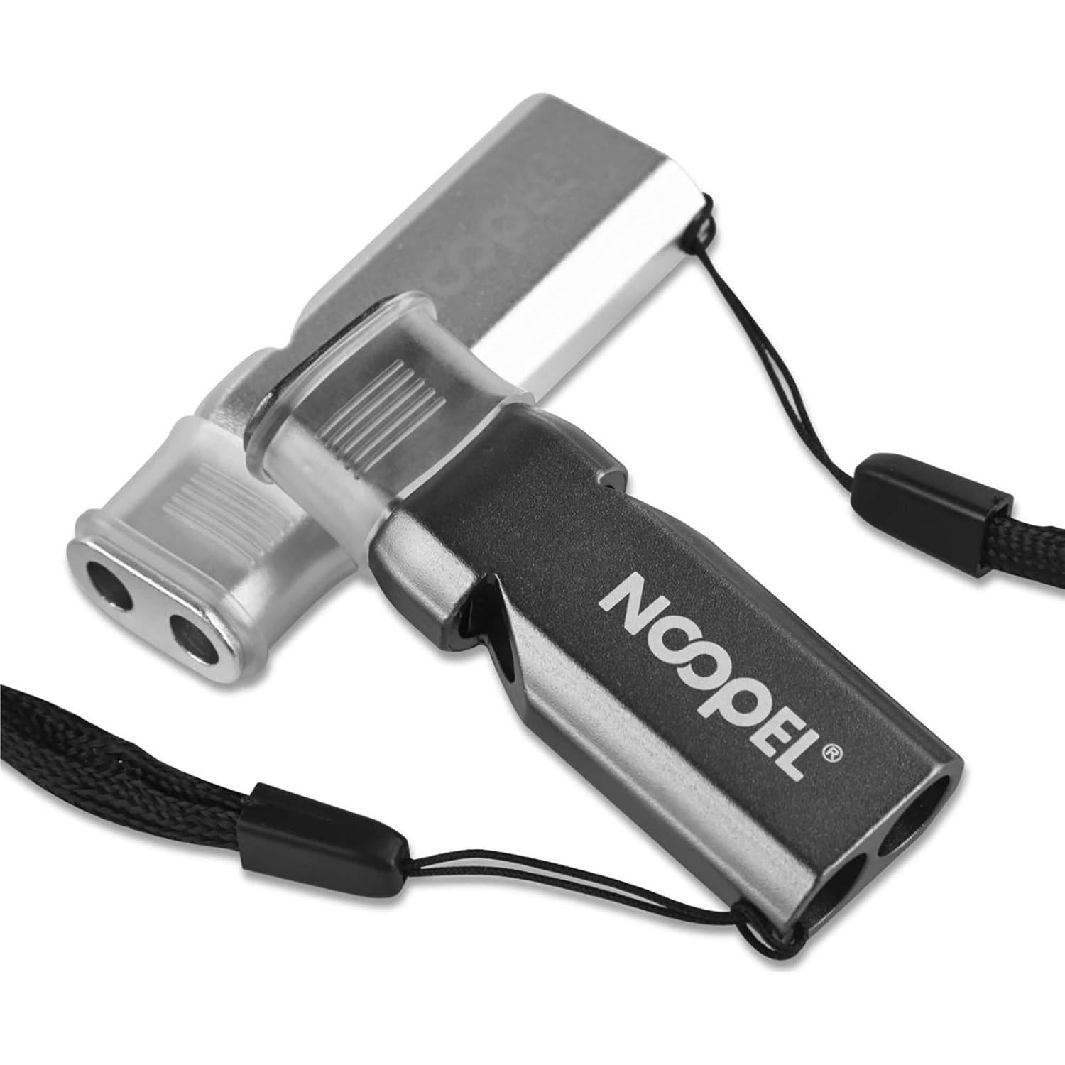 Silbato de Entrenador Noopel 2 Piezas con Cordones y Agarre