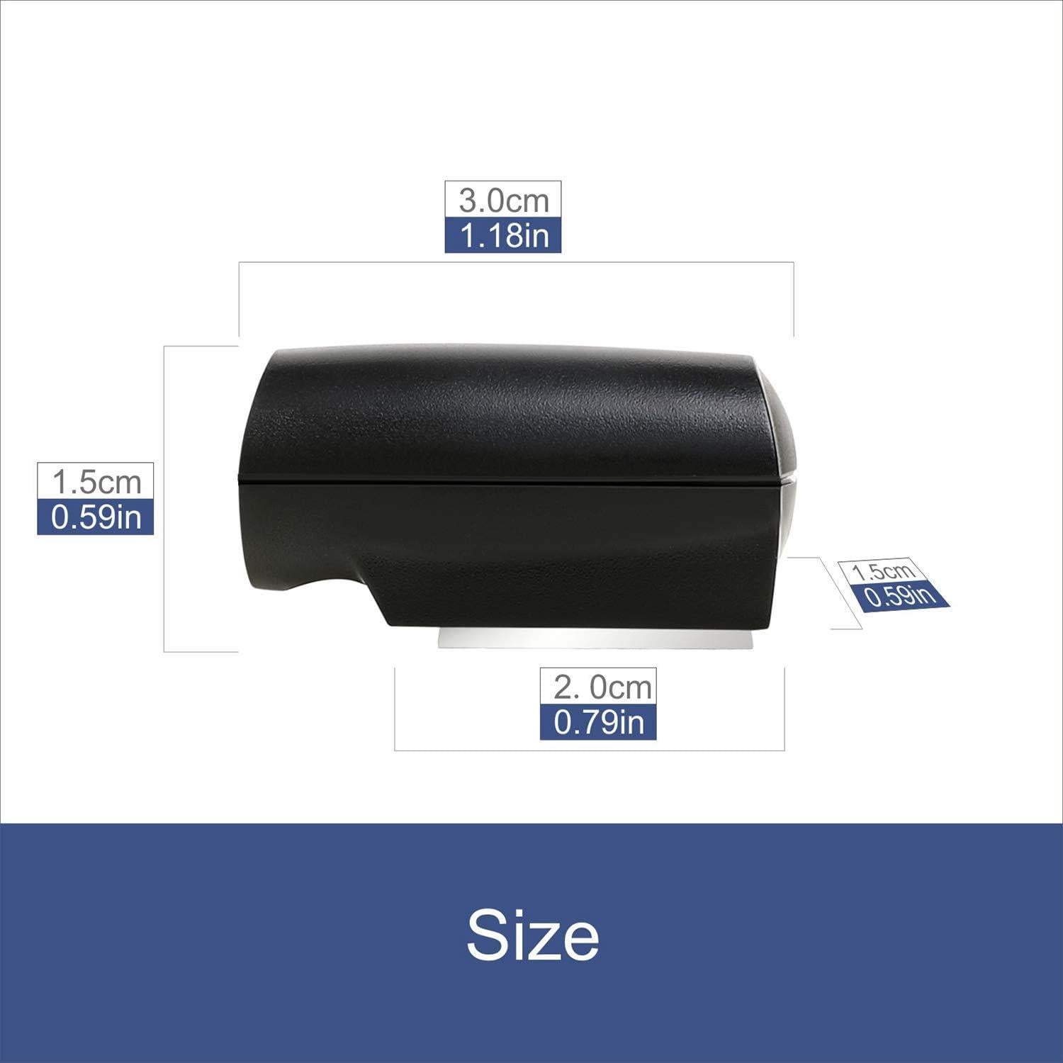 4 Silbatos para Ciervos CITKOU DWMODEL Negro - Prevención Colisiones