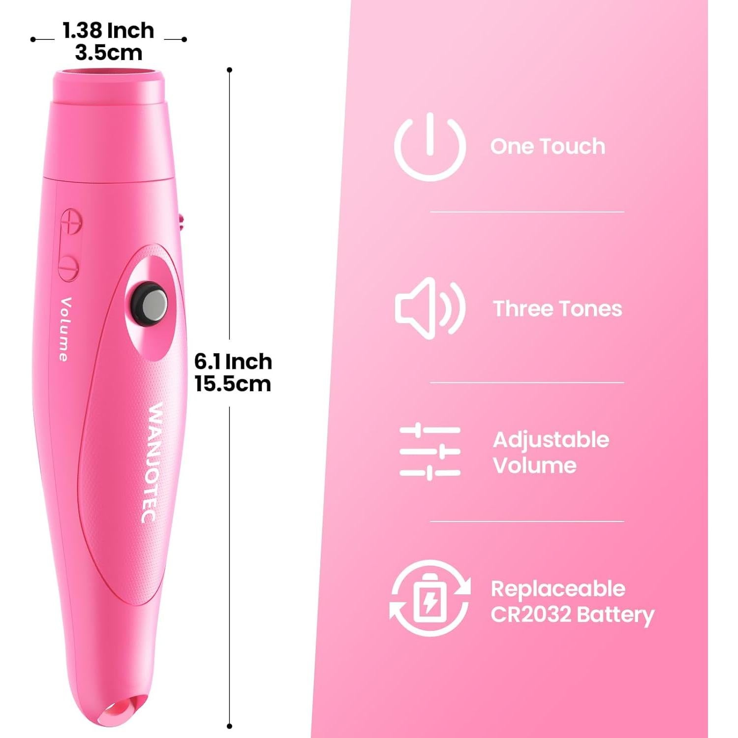 Silbato Electrónico WANJOTEC 130dB 3 Tonos Ajustables