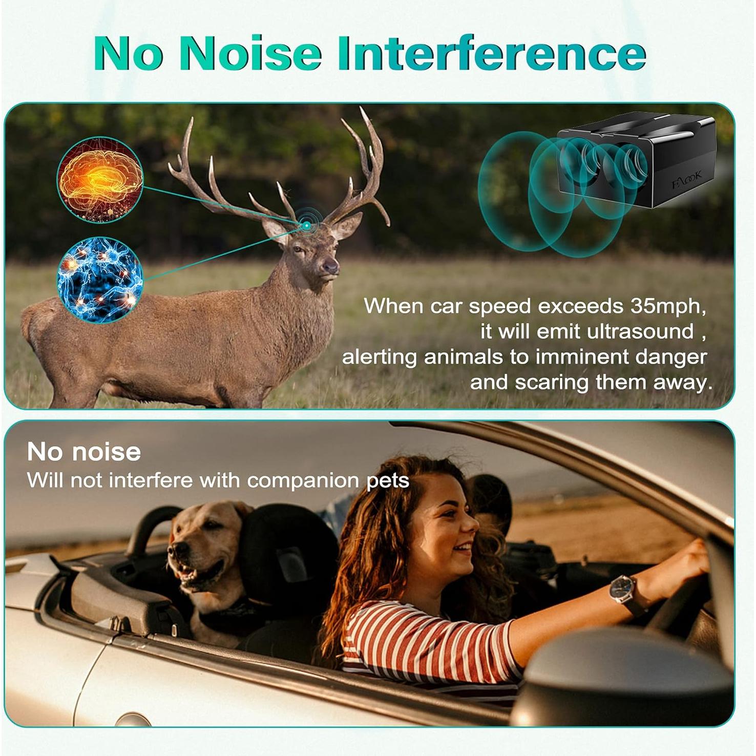 Silbatos de Ciervo Elook Doble Trompeta Paquete de 4