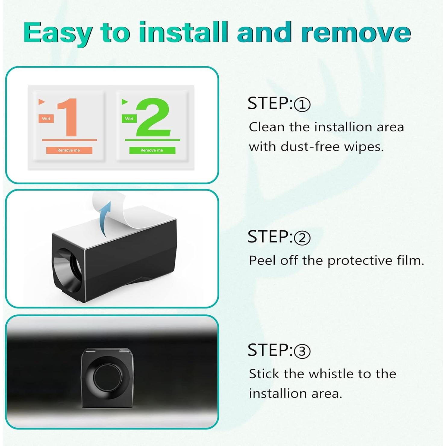 Silbatos de Ciervo Elook Doble Trompeta Paquete de 4