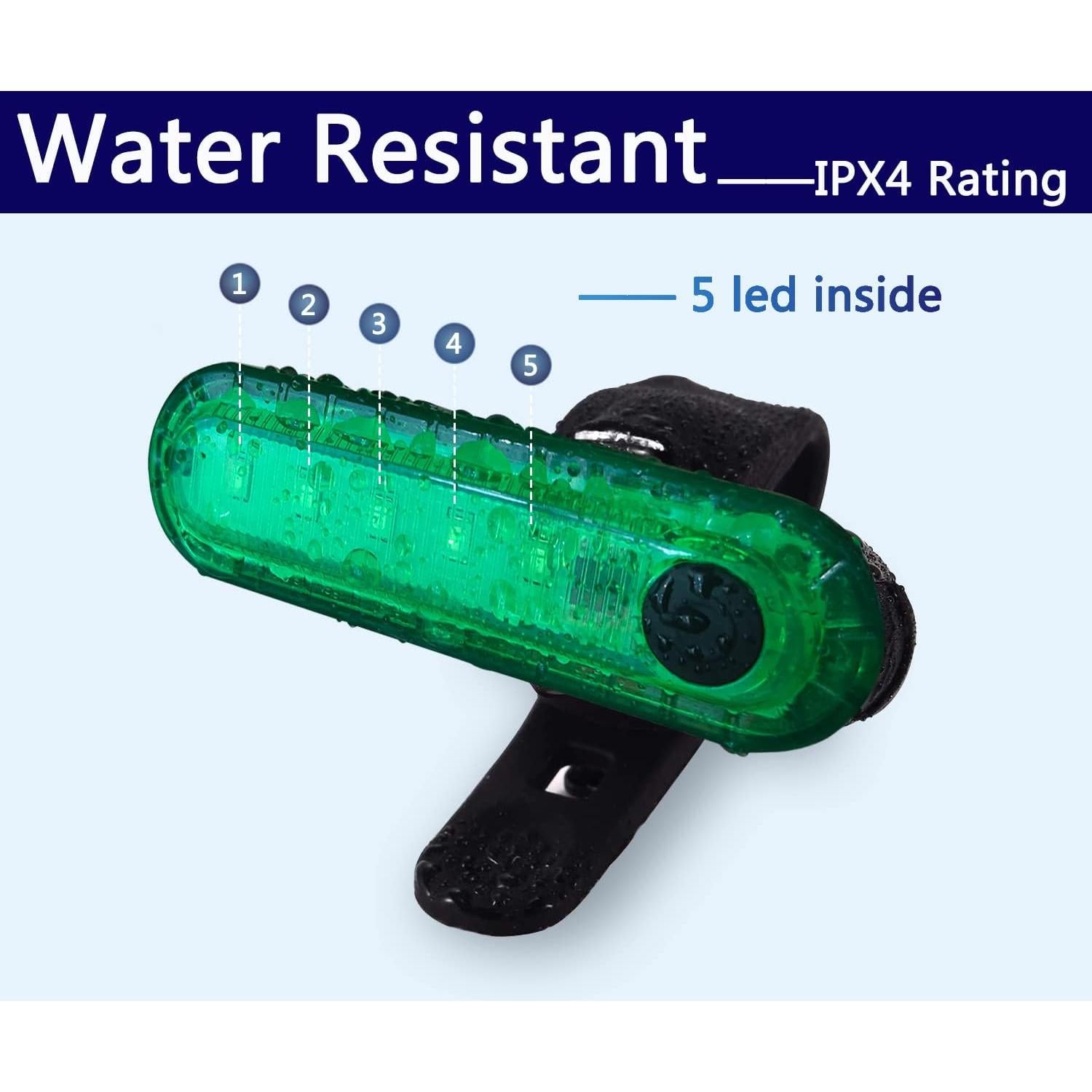 Kit de luces de navegación LED Amzonly 4 piezas impermeables