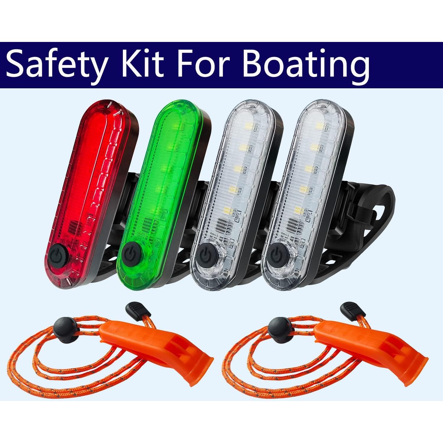 Kit de luces de navegación LED Amzonly 4 piezas impermeables