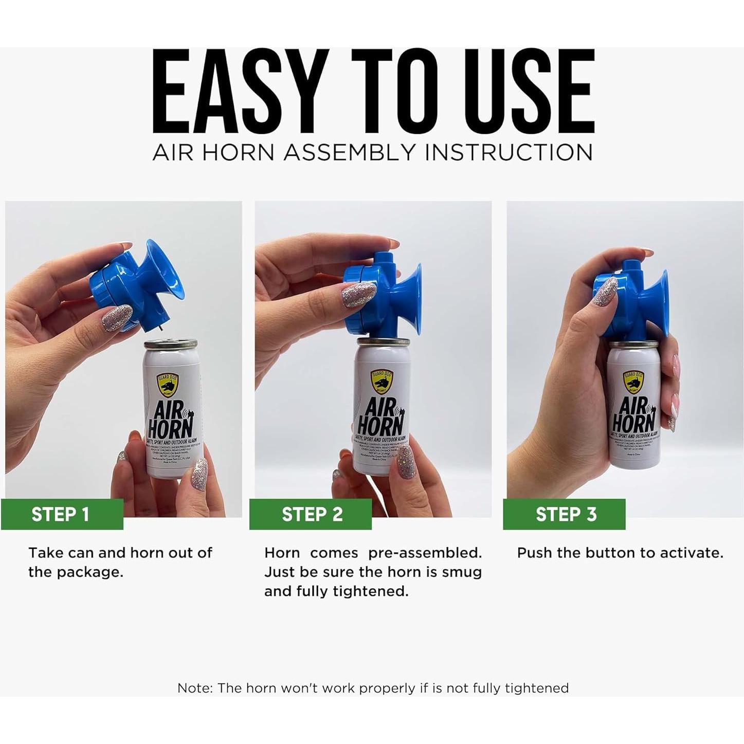 Bocina de Aire Guard Dog Seguridad 120 dB Mini Portátil 39.7 ml