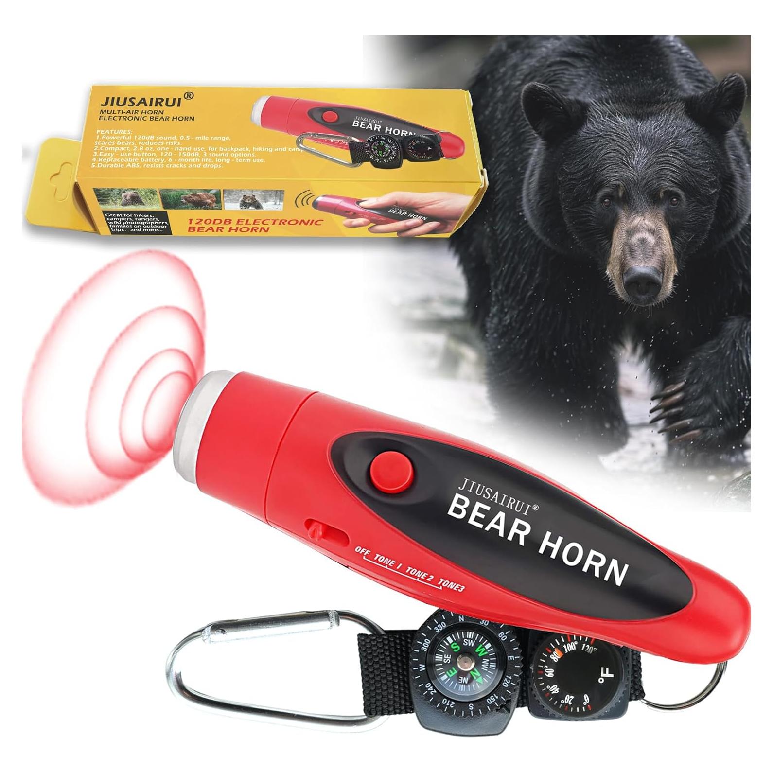 Bocina Electrónica JIUSAIRUI 120dB con Brújula y Termómetro
