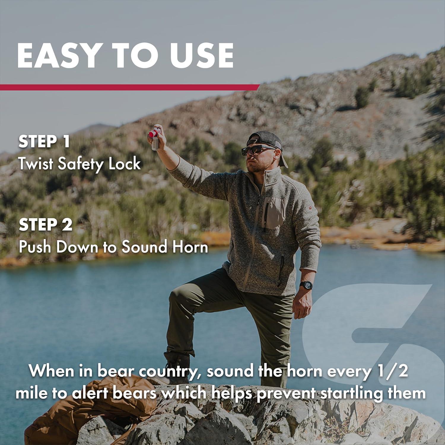 Cuerno para Osos SABRE Frontiersman 130dB 86g Ecológico