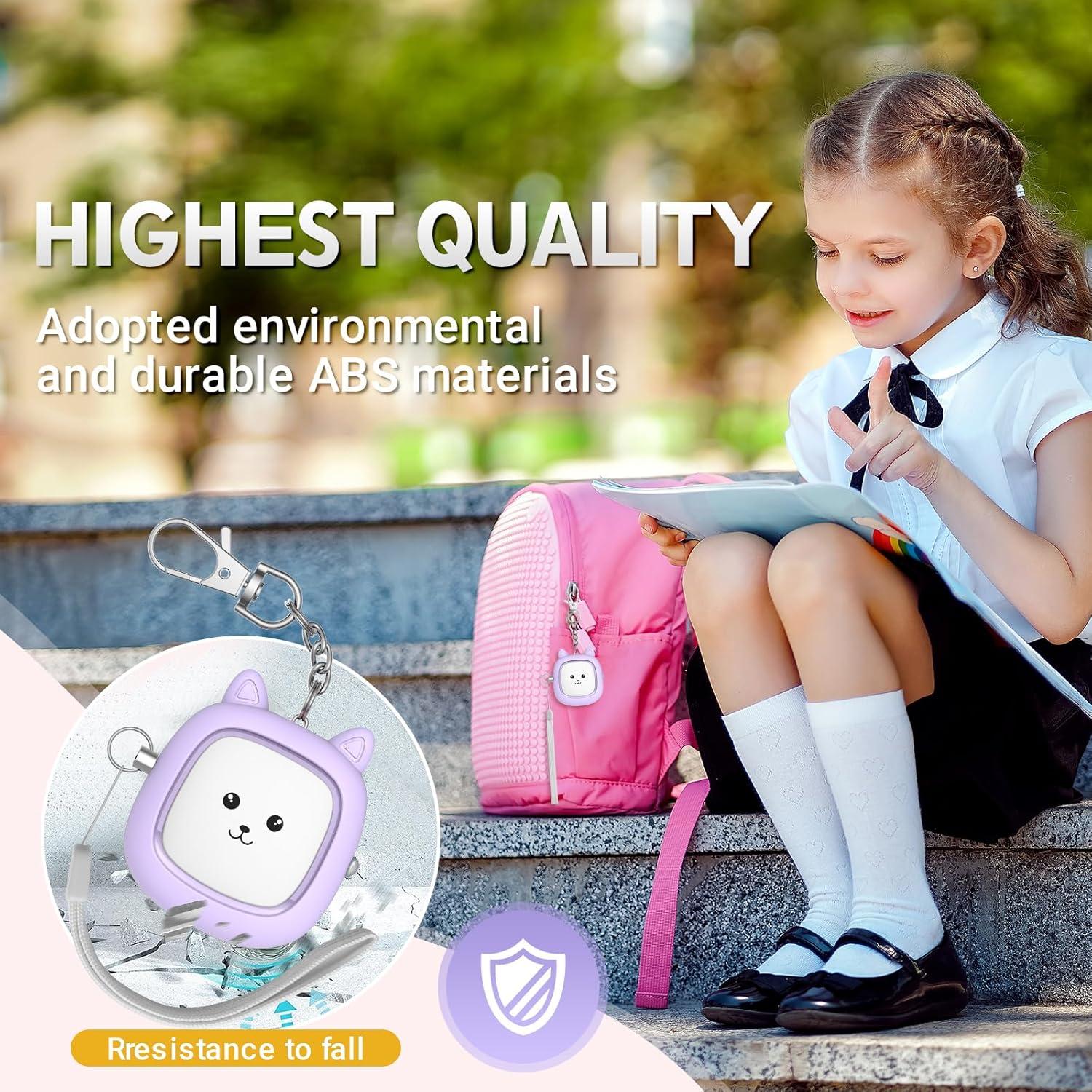 Alarma Personal VIGOROAD PA11 130 dB con Luz LED Púrpura