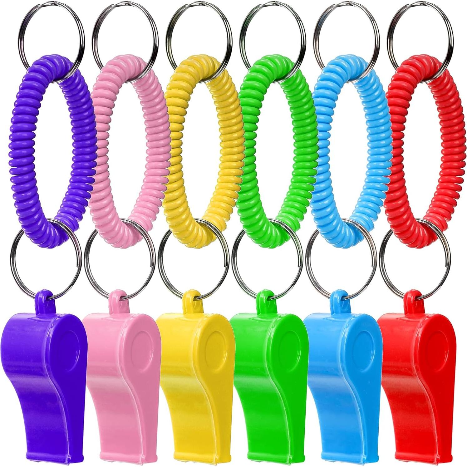 Silbatos Deportivos Hedume 30 Pcs con Pulsera Colorida