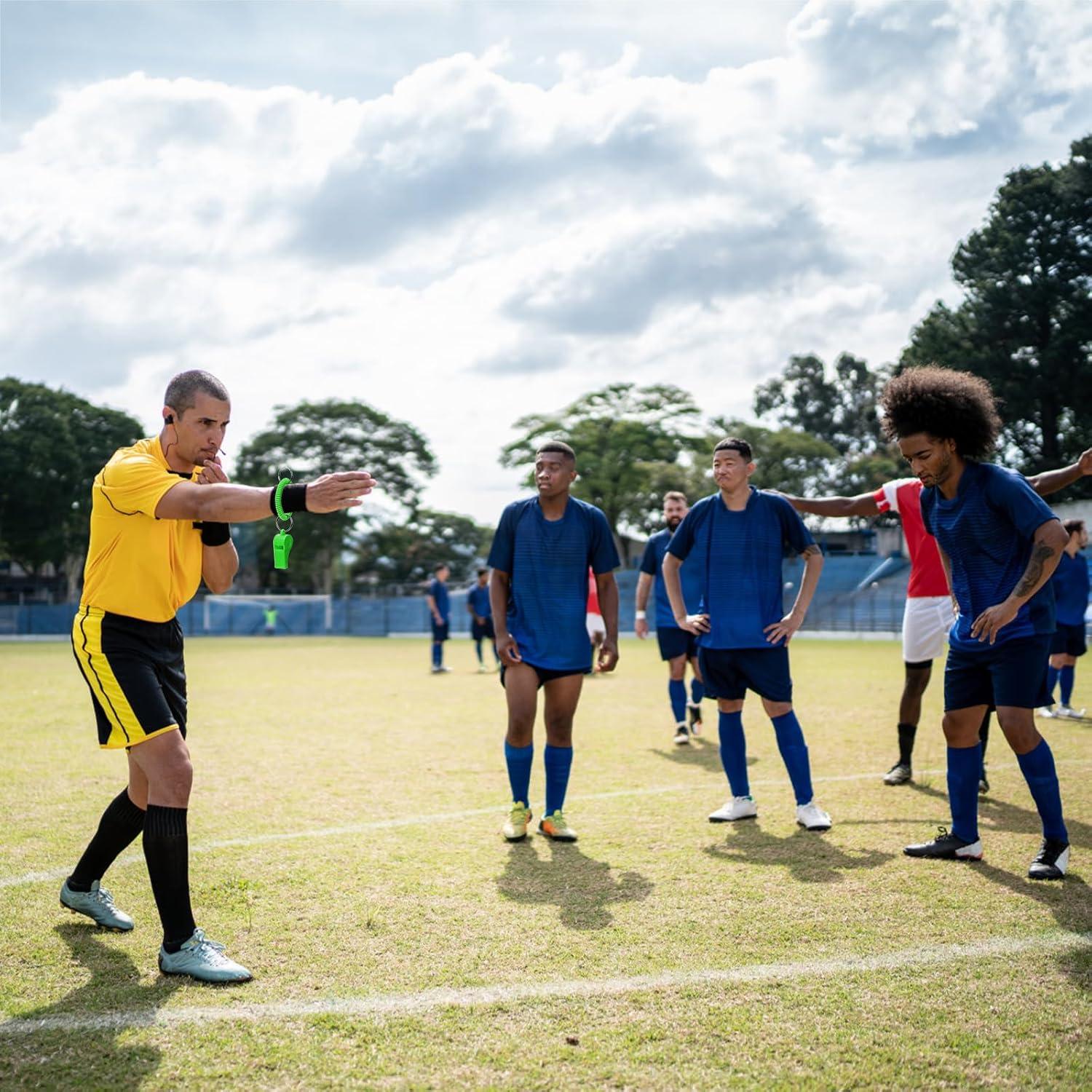 Silbatos Deportivos Hedume 30 Pcs con Pulsera Colorida