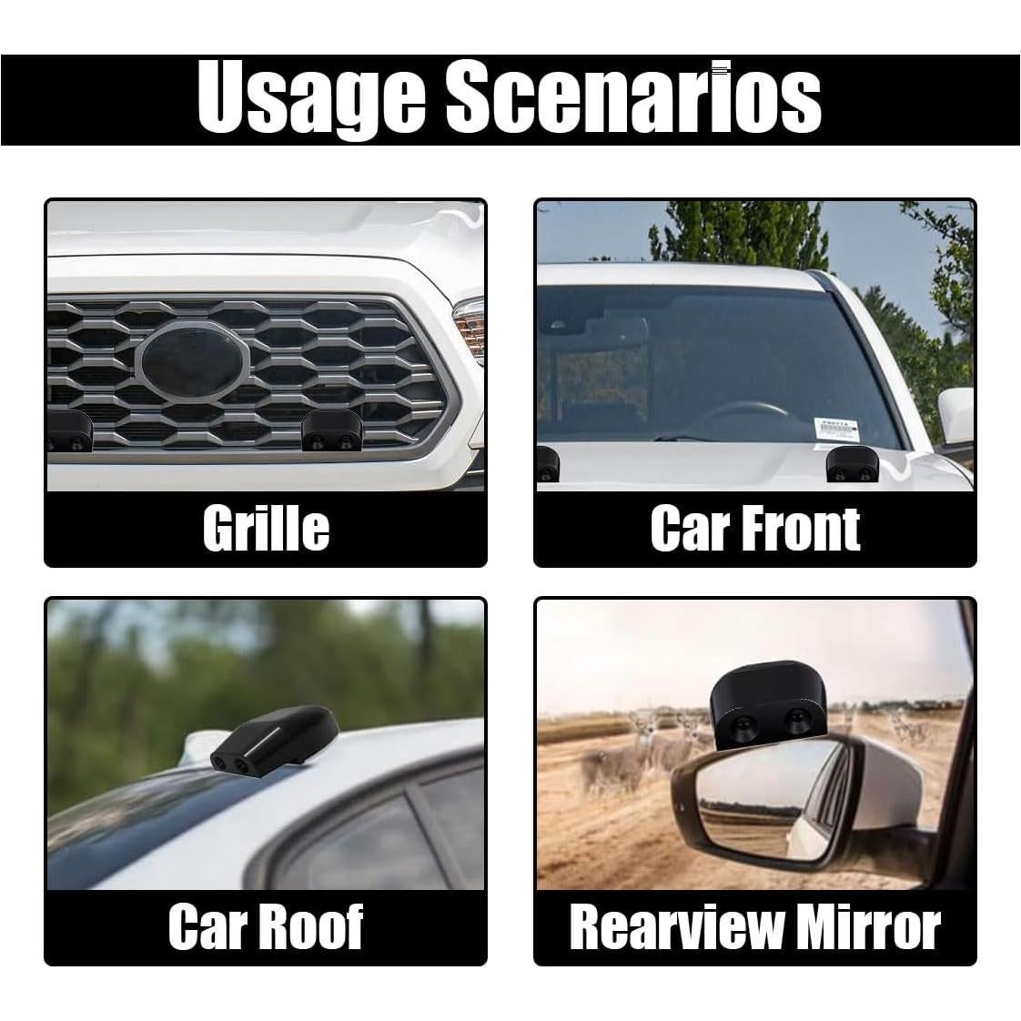 Silbatos para Ciervos JOYCOURT - 4 Paquetes, ABS, 12.5 cm