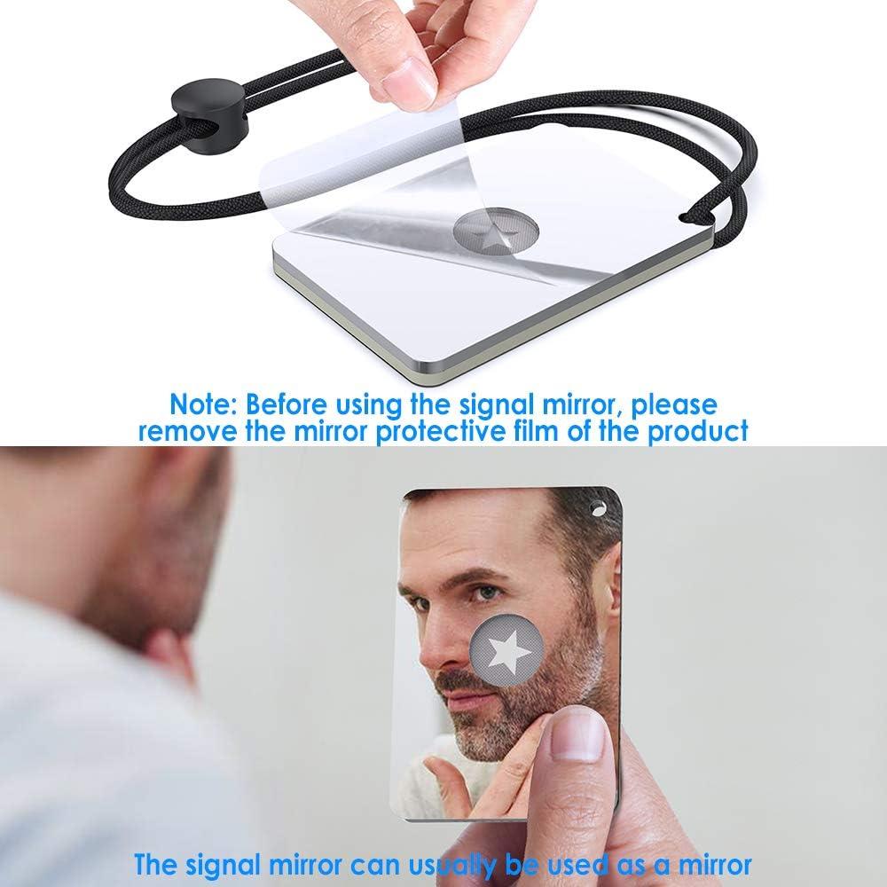 Espejo de Supervivencia Luca Elf Aid 5.1 x 7.6 cm con Brújula