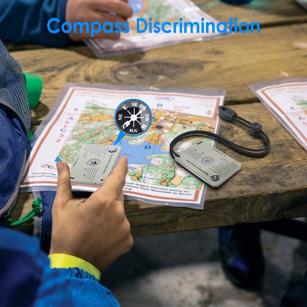 Espejo de Supervivencia Luca Elf Aid 5.1 x 7.6 cm con Brújula