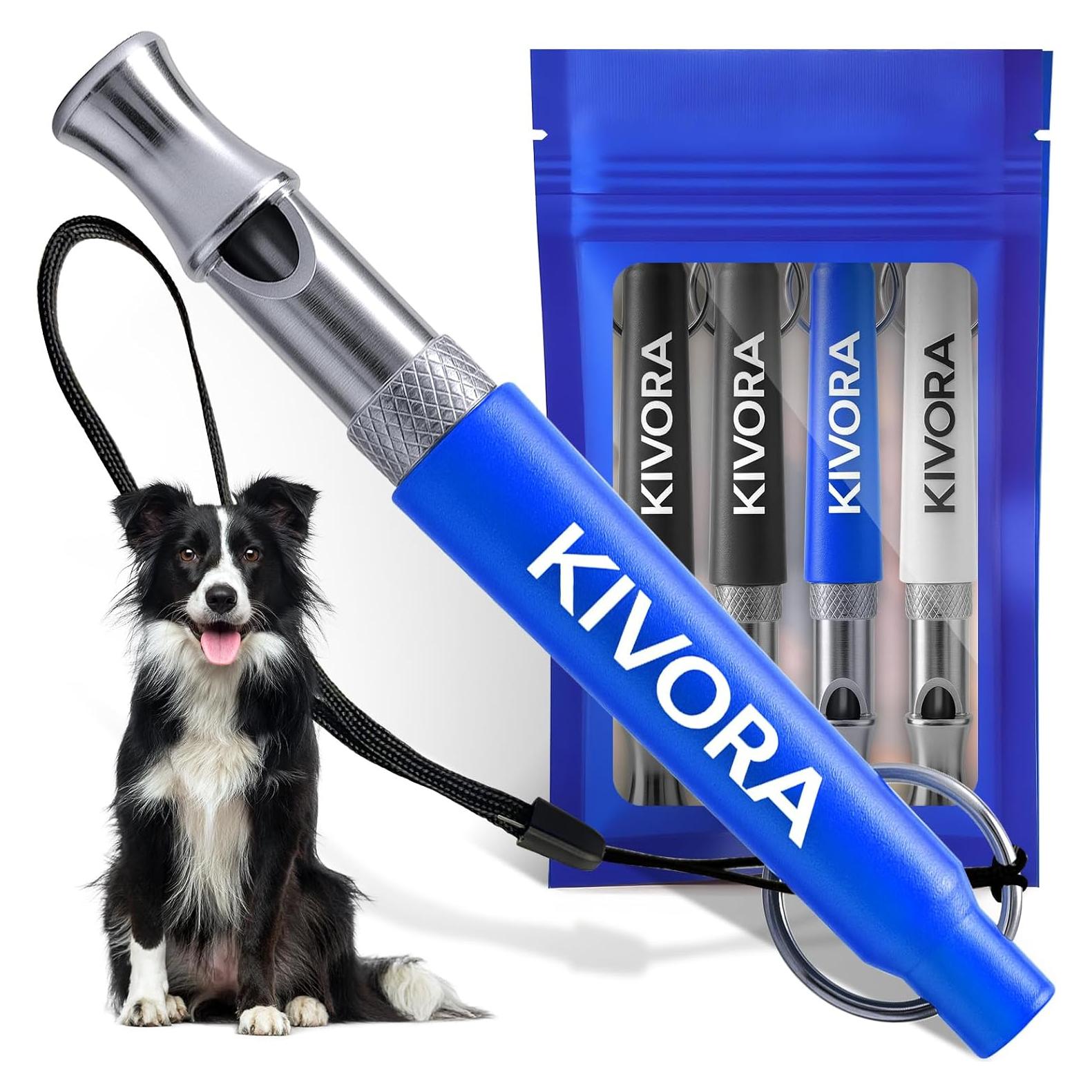 Silbato para Perros KIVORA 4 Pack Ultrasonido Ajustable
