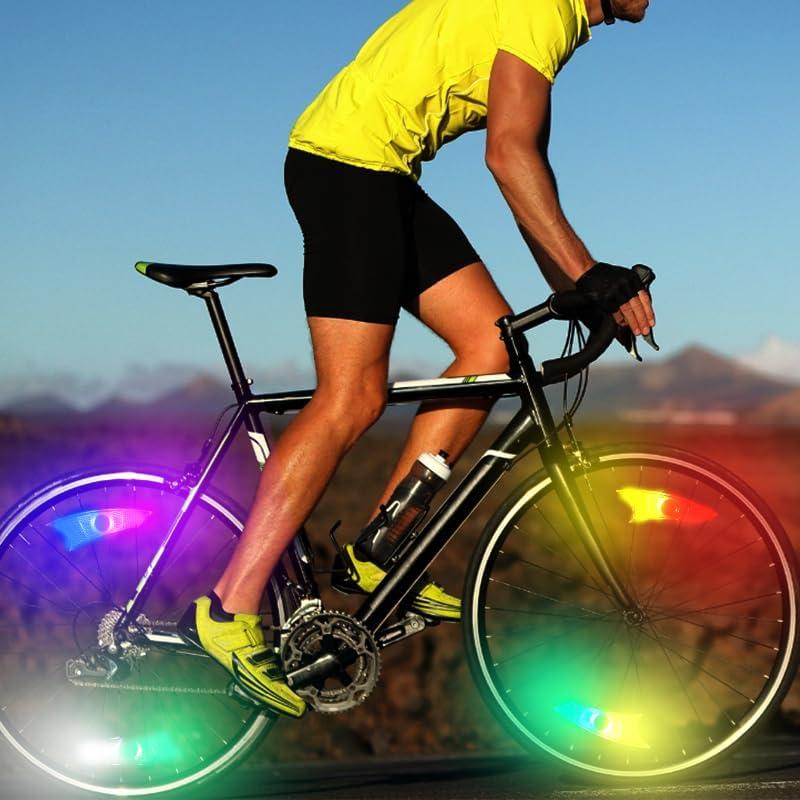 Luces LED para Ruedas de Bicicleta LEPTADDS - Colores Brillantes