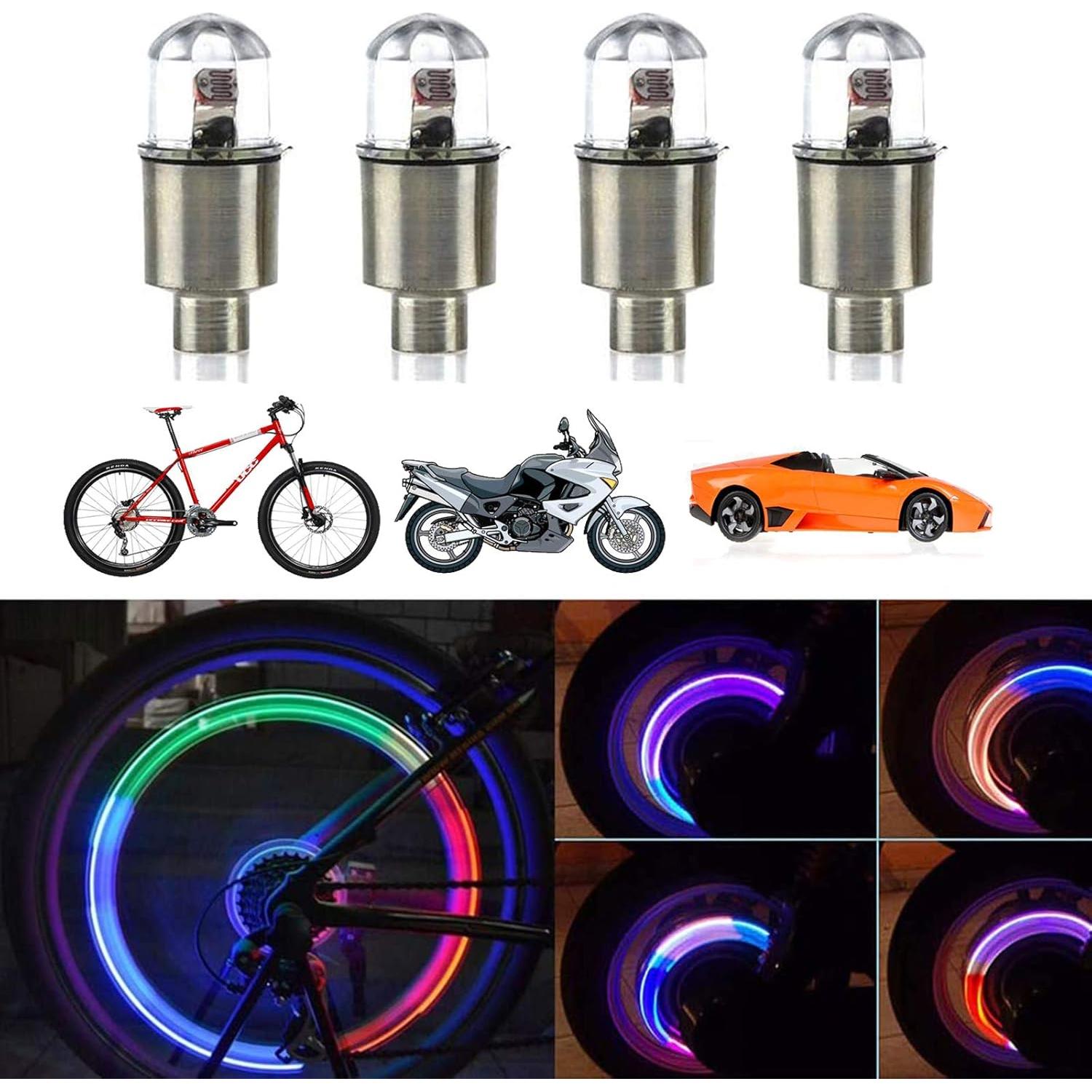 Luces LED para Ruedas de Bicicleta YUERWOVER E-CF-4 Coloridas