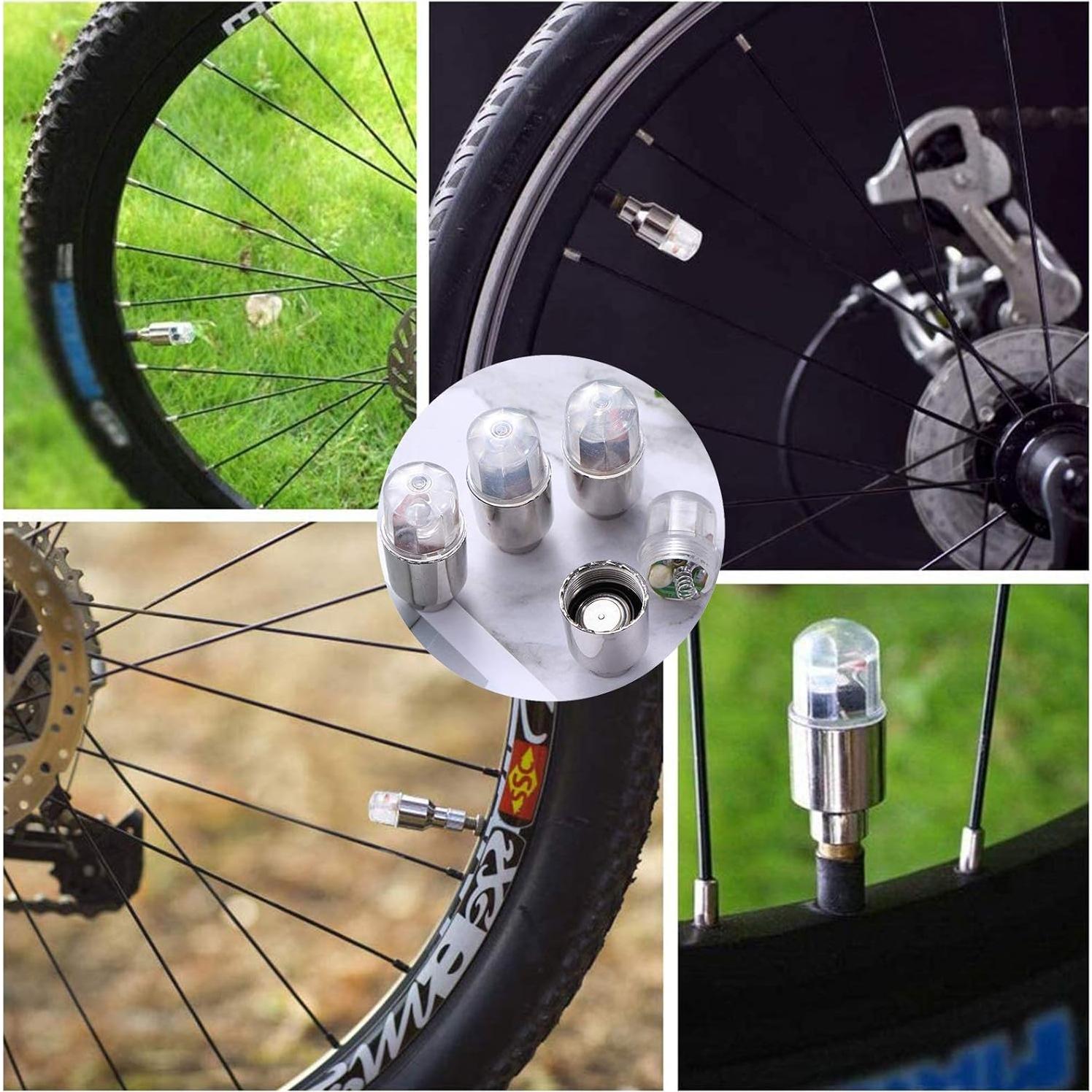 Luces LED para Ruedas de Bicicleta YUERWOVER E-CF-4 Coloridas