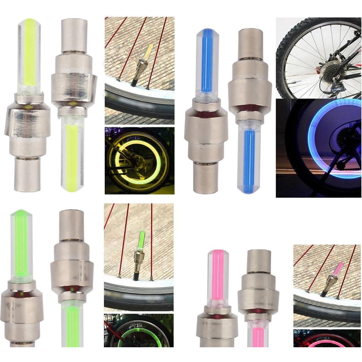 Dkiigame 10 Luces LED para Válvula de Bicicleta y Moto