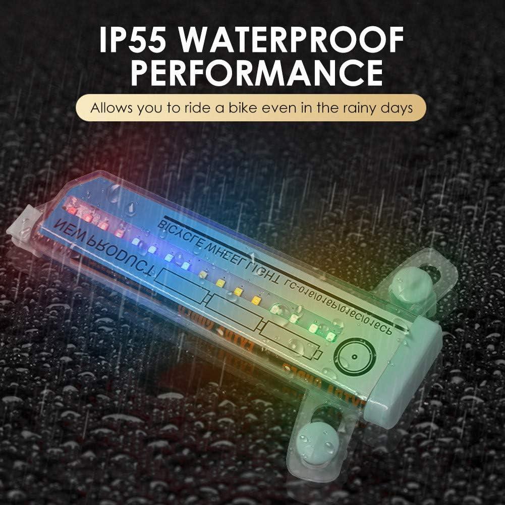 Luces LED para Ruedas de Bicicleta Mrisata, 32 Patrones