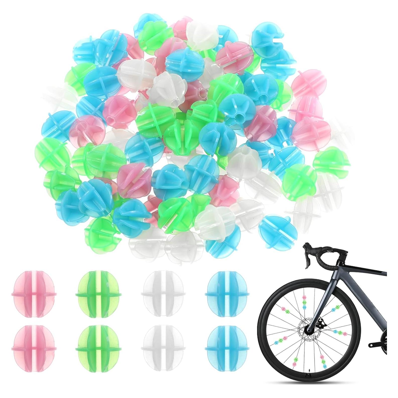 144 Perlas Luminiscentes para Radios de Bicicleta JIYIN