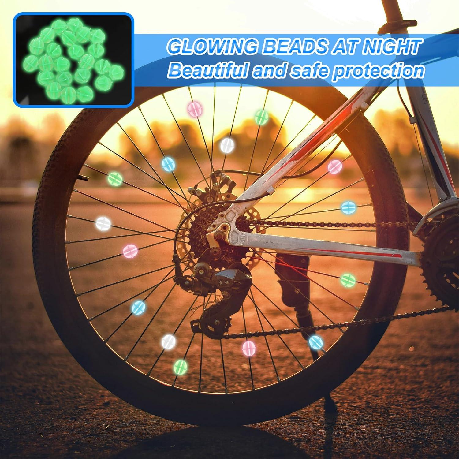 144 Perlas Luminiscentes para Radios de Bicicleta JIYIN