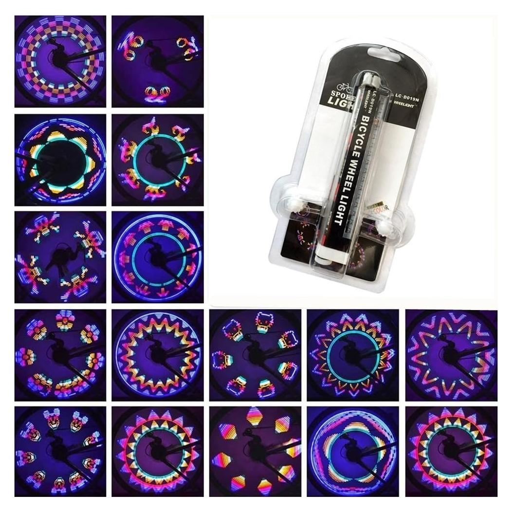 Luz LED para Ruedas de Bicicleta - 42 Patrones de Seguridad