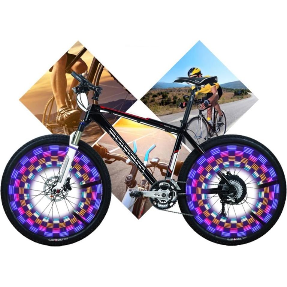 Luz LED para Ruedas de Bicicleta - 42 Patrones de Seguridad