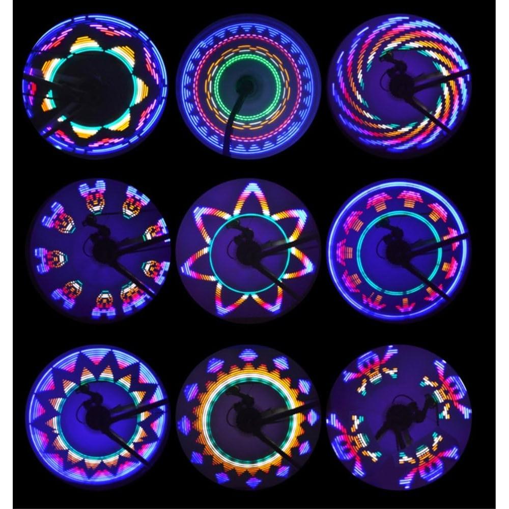 Luz LED para Ruedas de Bicicleta - 42 Patrones de Seguridad