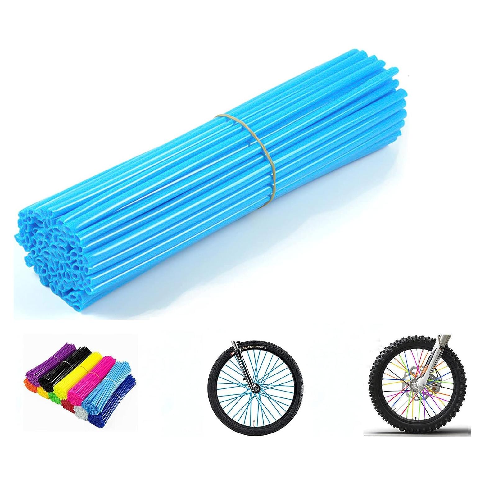 Cubiertas de Radios PPXIONG 72 Piezas para Motocicleta y Bicicleta