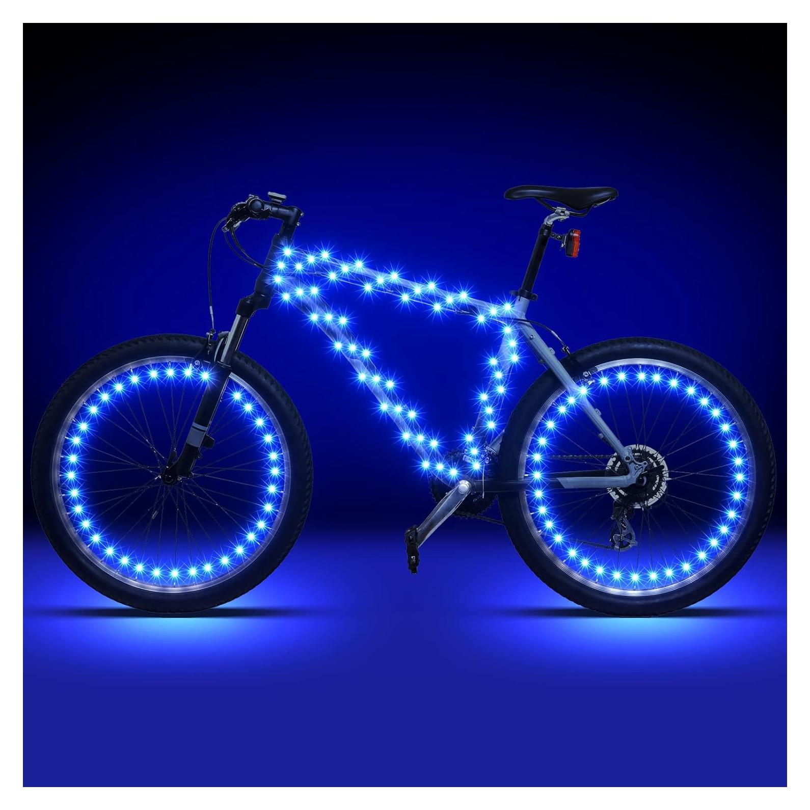 Luces LED para Bicicleta Woanger 3 Pcs Azul Impermeables