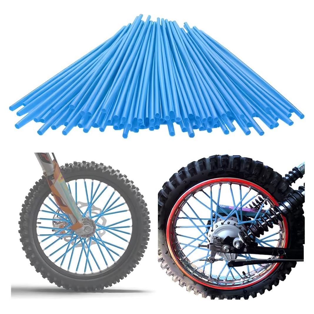 Cubiertas de Radios Mandark 72PCS PVC Azul Claro Universal