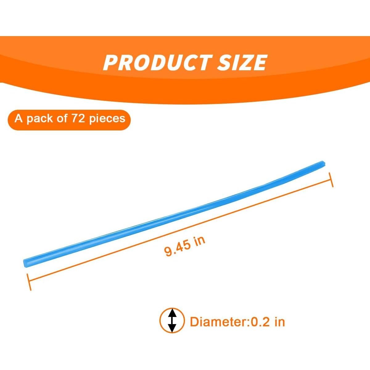 Cubiertas de Radios Mandark 72PCS PVC Azul Claro Universal