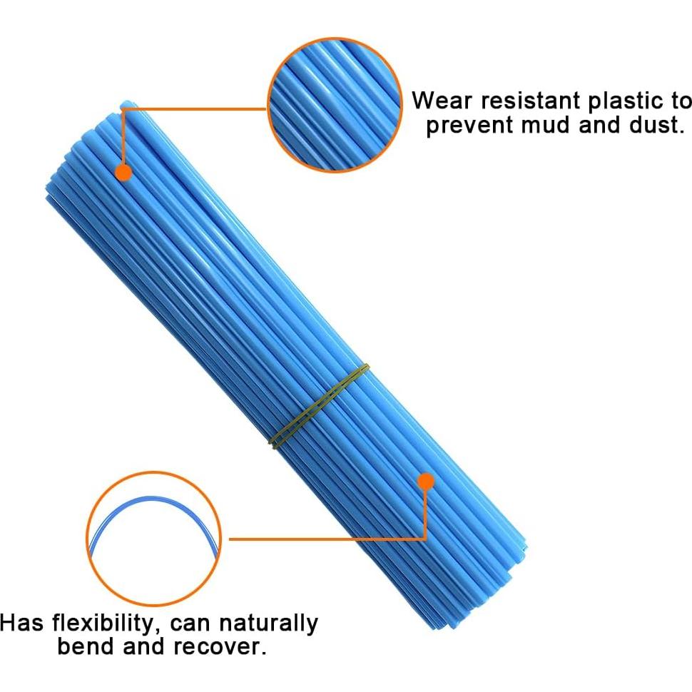 Cubiertas de Radios Mandark 72PCS PVC Azul Claro Universal