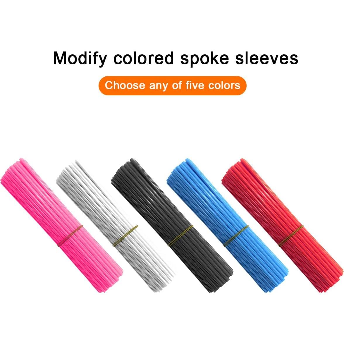 Cubiertas de Radios Mandark 72PCS PVC Azul Claro Universal