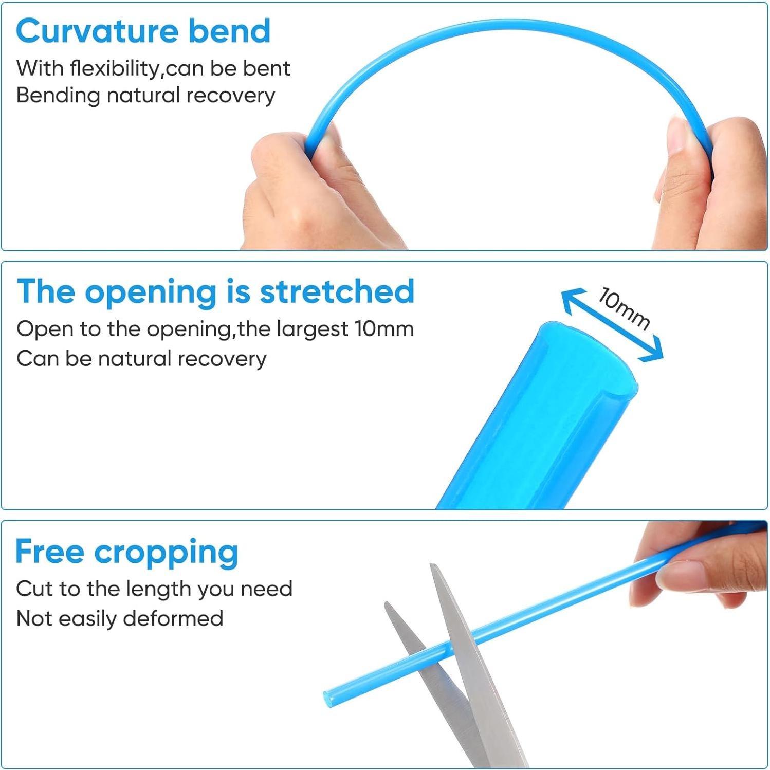 Cubiertas de Radios para Bicicleta VORCOOL 75 Pcs Azul