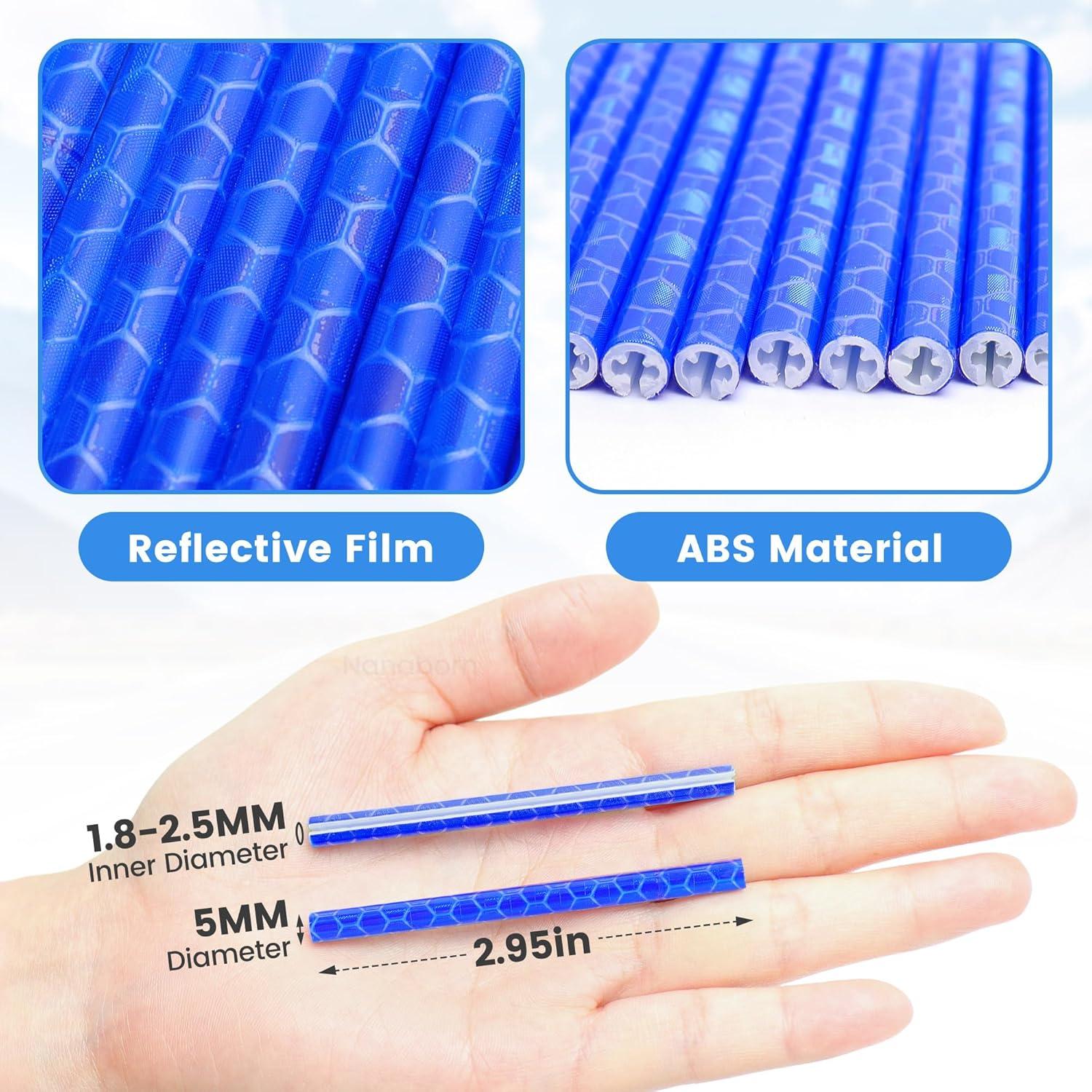 Cubiertas de Radios Reflectantes Nanaborn 72 Pcs 75 mm