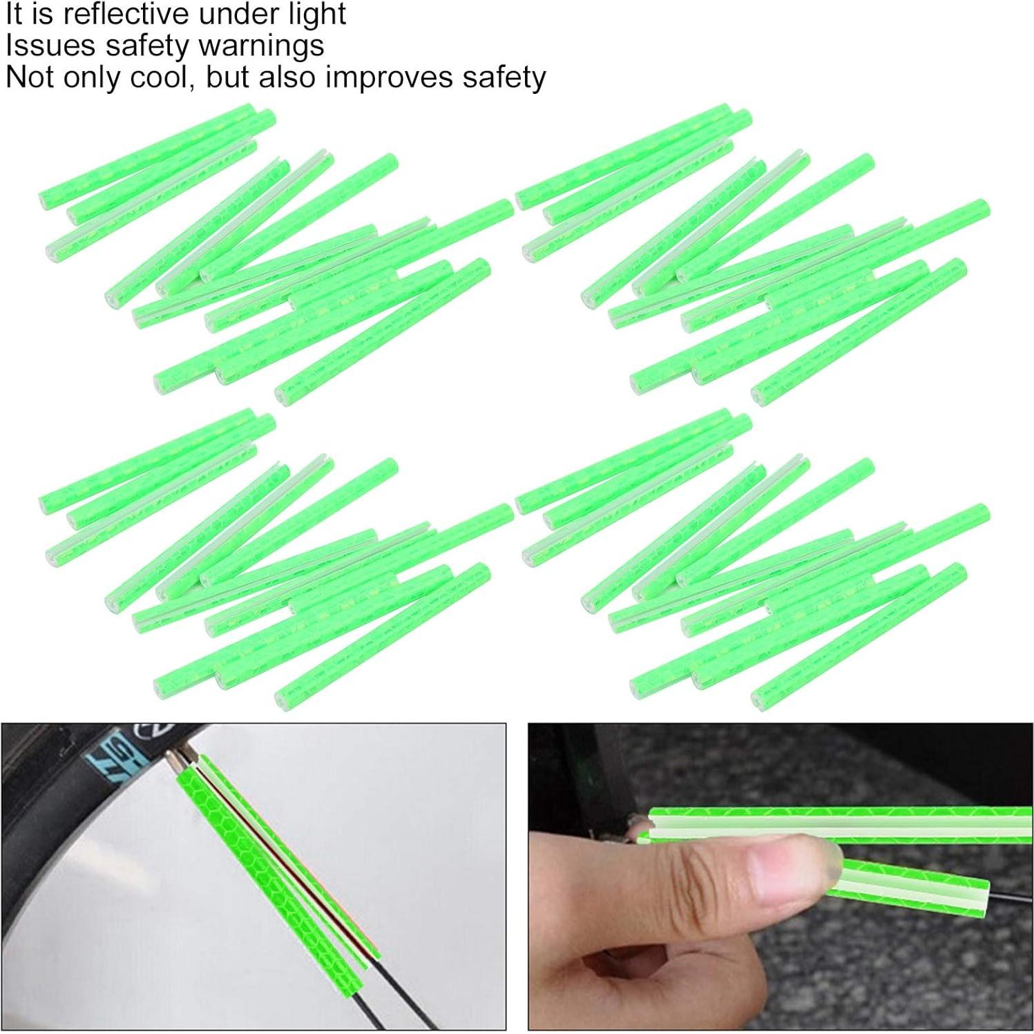 48 Clips Reflectores de Radios Lybunair para Bicicletas