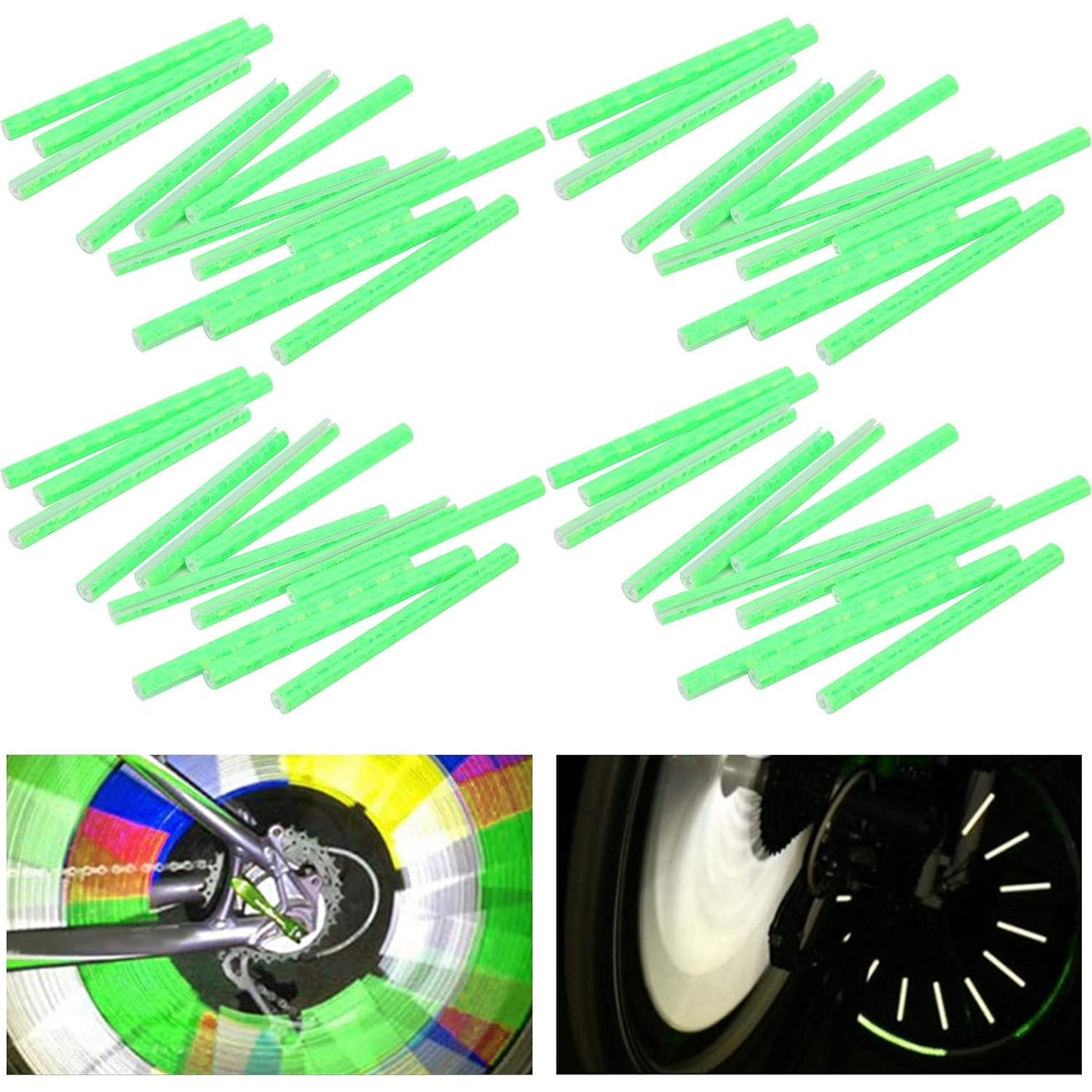 48 Clips Reflectores de Radios Lybunair para Bicicletas