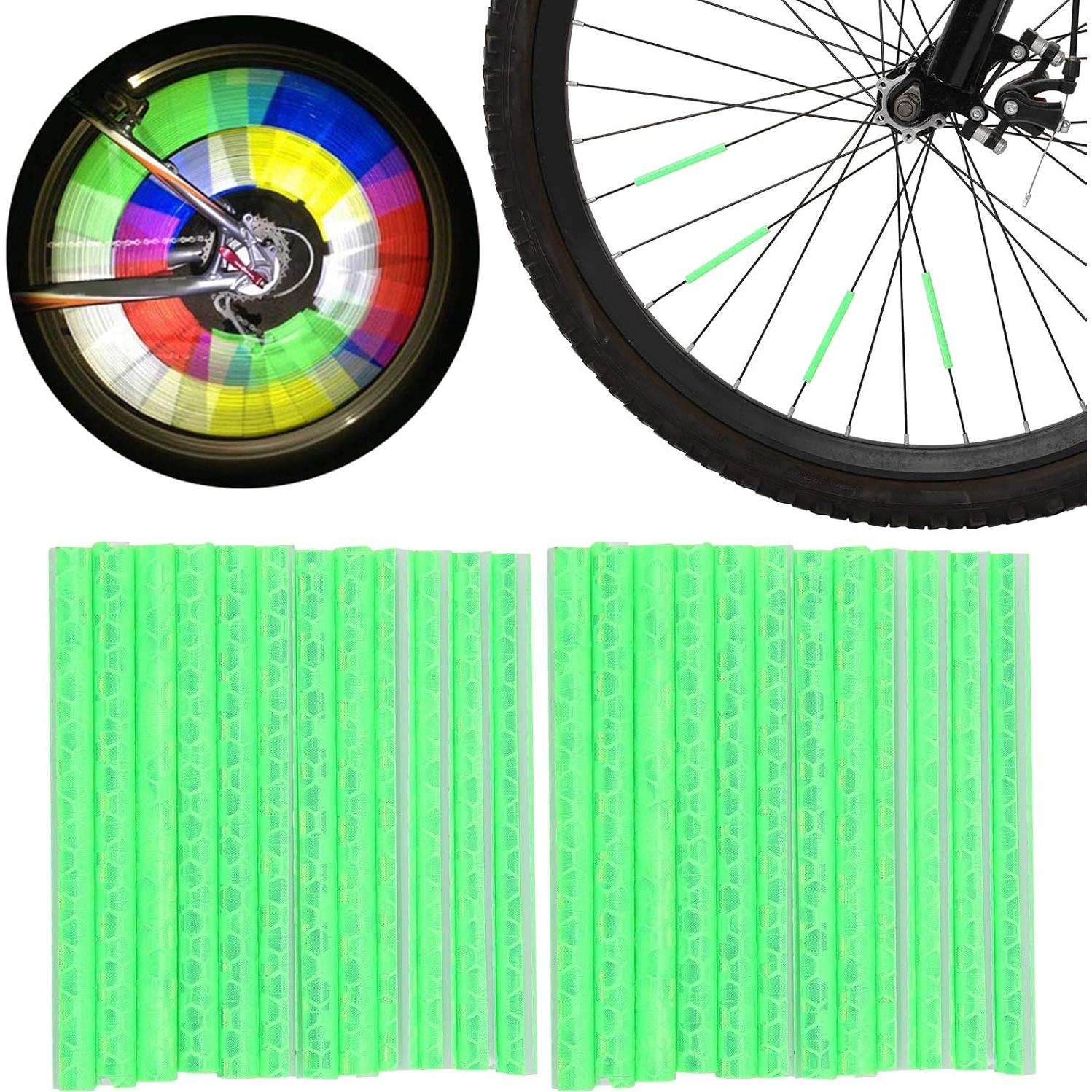 48 Clips Reflectores de Radios Lybunair para Bicicletas