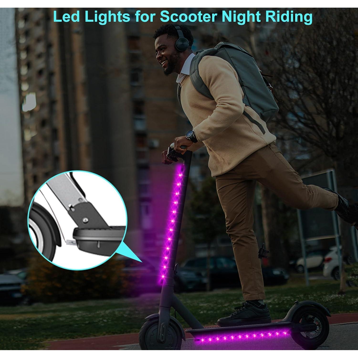 Juego de 2 luces LED RGB Martronic para bicicleta 39.6 cm